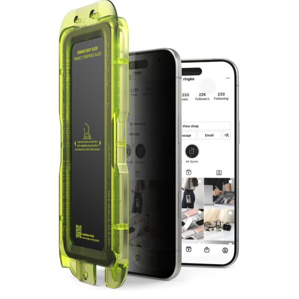 Ringke Easy Slide 2-pack Privacy Glass for iPhone 17 Air - Blackeng