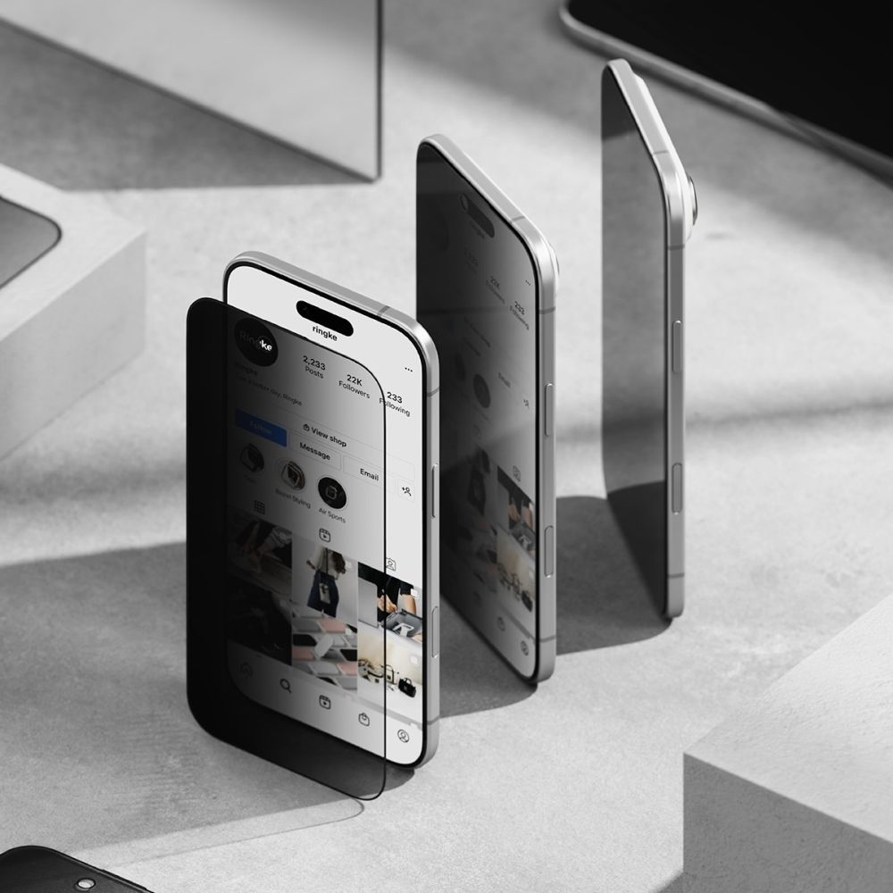 Ringke Easy Slide 2-pack Privacy Glass for iPhone 17 Air - Blackeng