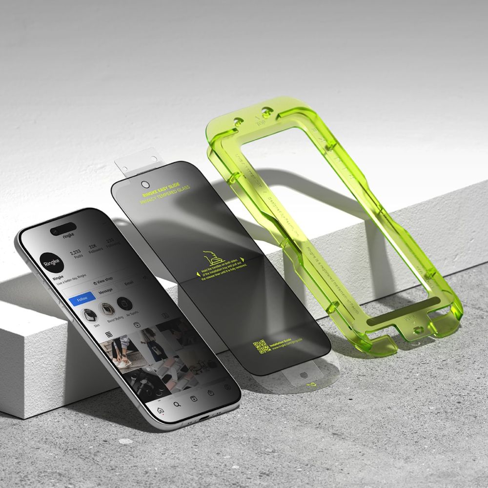 Ringke Easy Slide 2-pack Privacy Glass for iPhone 17 Air - Blackeng