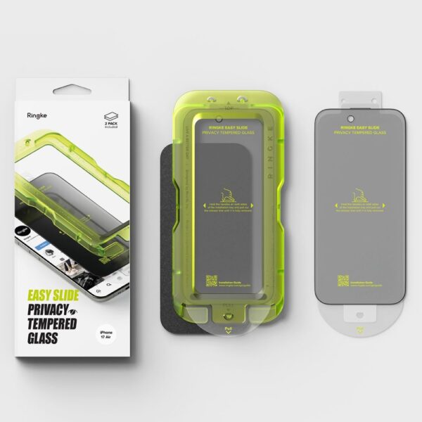 Ringke Easy Slide 2-pack Privacy Glass for iPhone 17 Air - Blackeng
