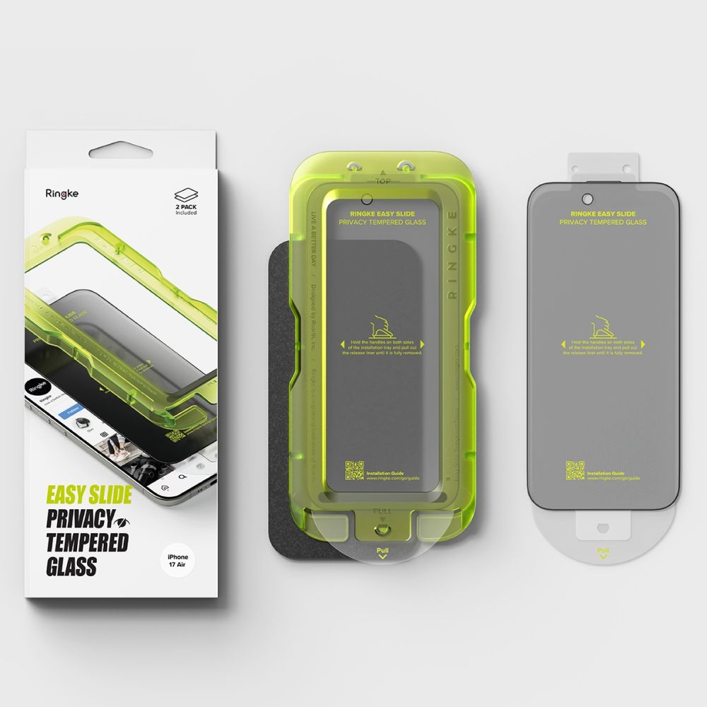 Ringke Easy Slide 2-pack Privacy Glass for iPhone 17 Air - Blackeng