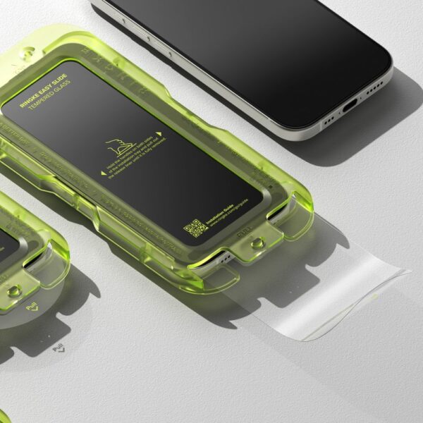Ringke Easy Slide 2-pack tempered glass for iPhone 17 - blackeng