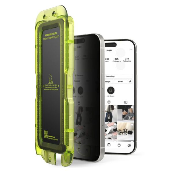 Ringke Easy Slide 2-pack Privacy Glass for iPhone 17 - Blackeng