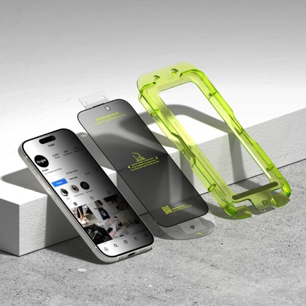 Ringke Easy Slide 2-pack Privacy Glass for iPhone 17 - Blackeng