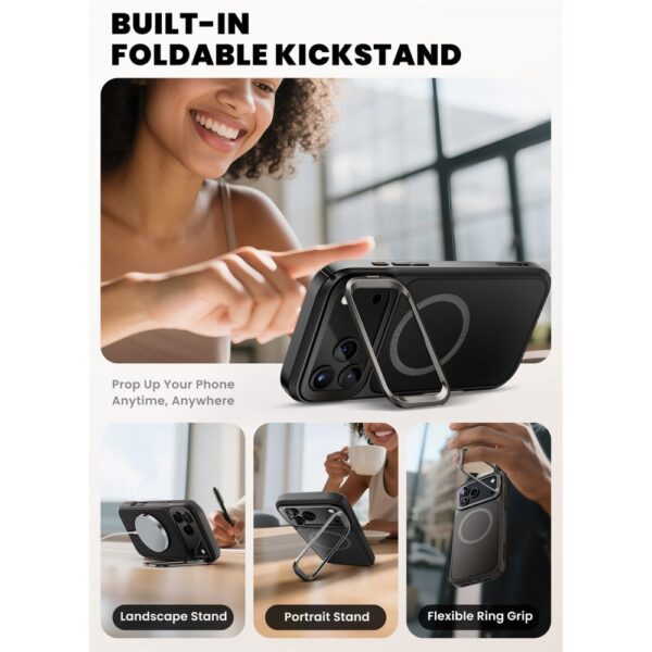 Supcase IBLSN Ares Flip Mag MagSafe Case for iPhone 17 Pro - Blackeng