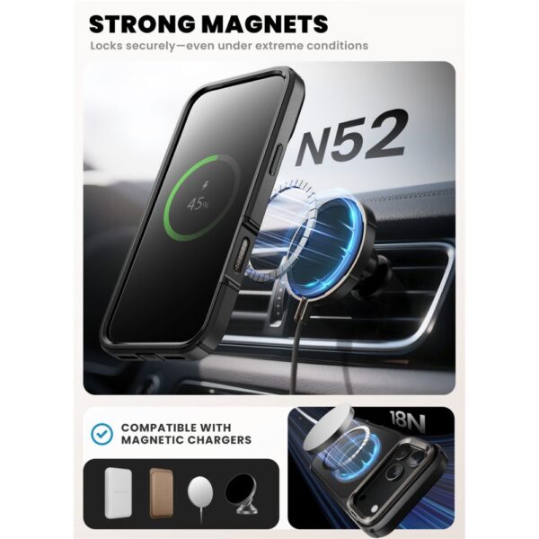 Supcase IBLSN Ares Flip Mag MagSafe Case for iPhone 17 Pro - Blackeng