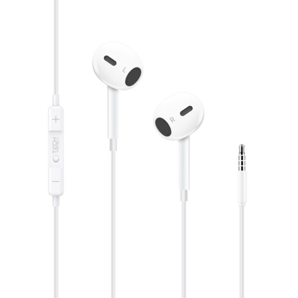 Tech-Protect Ultraboost Core G2 Mini Jack Headphones - Whiteeng
