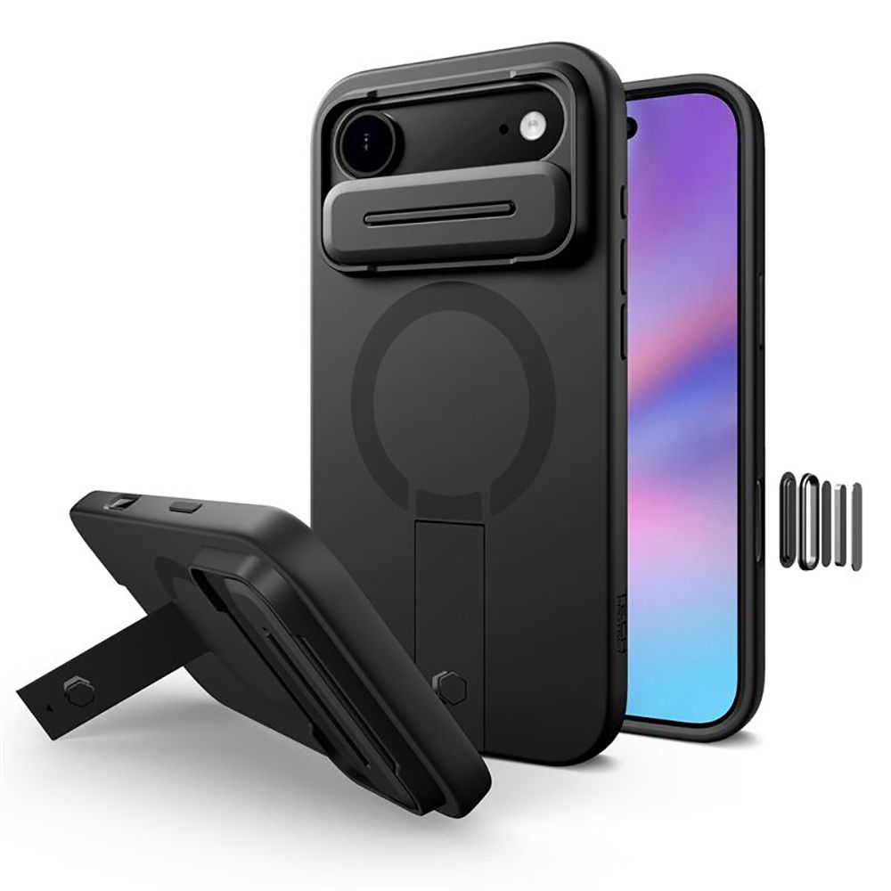 CREATOR: gd-jpeg v1.0 (using IJG JPEG v62), quality = 80 Tech-Protect Kevlar Aura MagSafe Case for iPhone Air - Blackeng