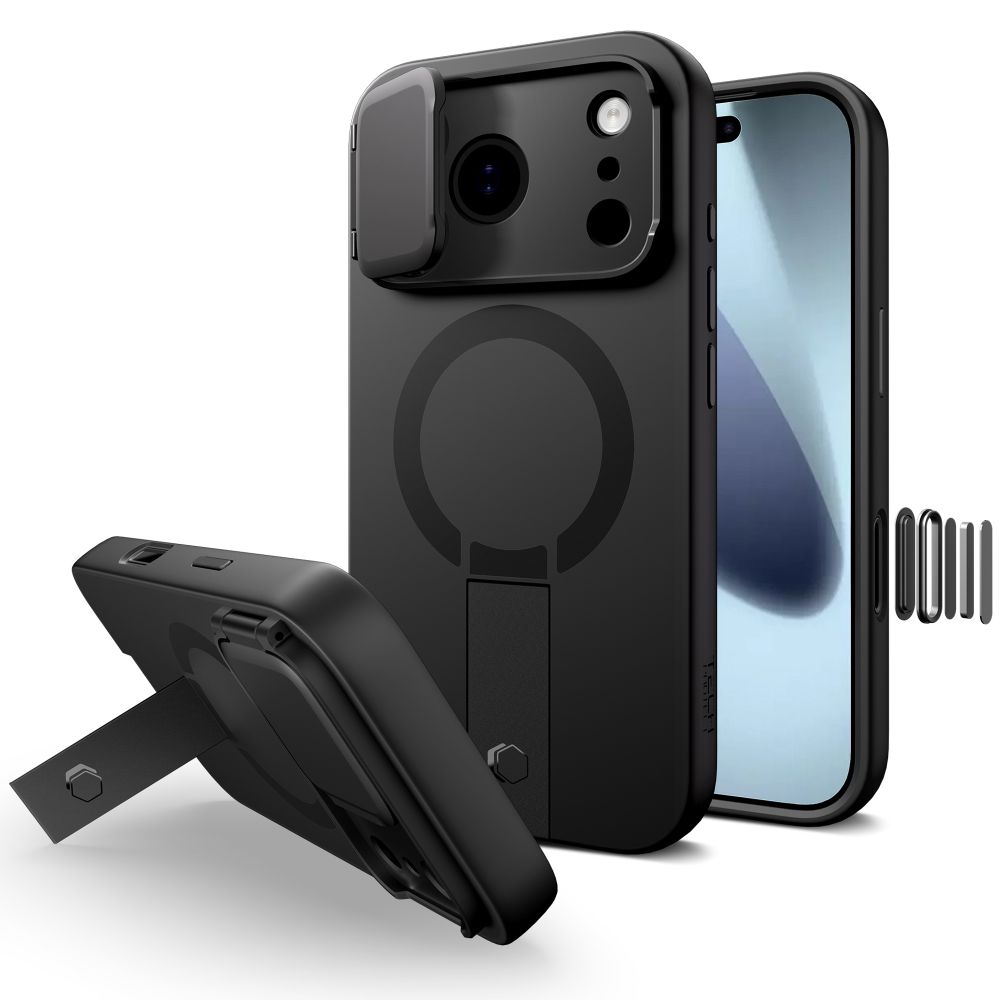 CREATOR: gd-jpeg v1.0 (using IJG JPEG v62), quality = 80 Tech-Protect Kevlar Aura MagSafe Case for iPhone 17 Pro - Blackeng