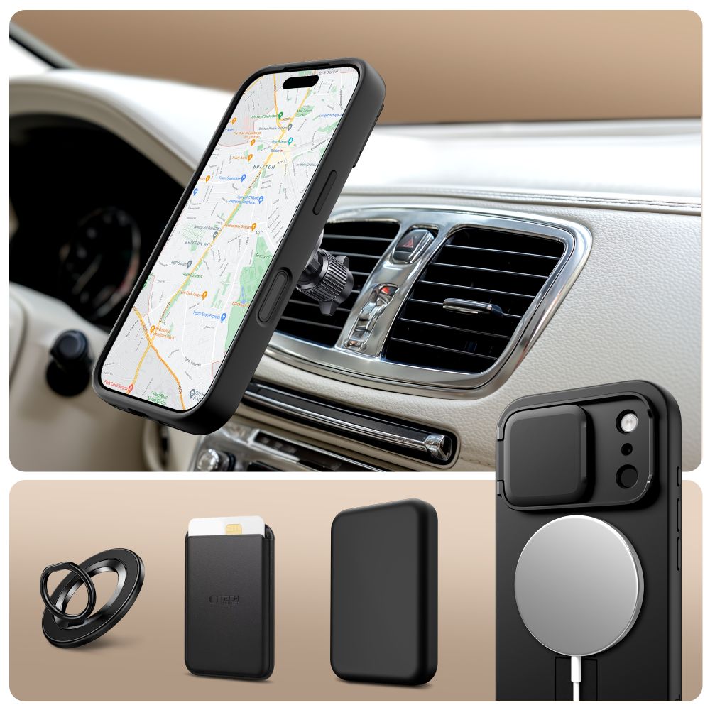 CREATOR: gd-jpeg v1.0 (using IJG JPEG v62), quality = 80 Tech-Protect Kevlar Aura MagSafe Case for iPhone 17 Pro - Blackeng