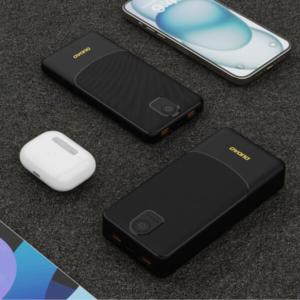 Powerbank Dudao K10 10000mAh 2.4A 2 x USB-A - blackeng