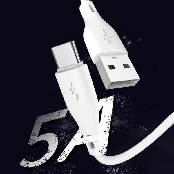 200409_2 Dudao USB / USB Type C 5A 1m white (L2T 1m white)eng