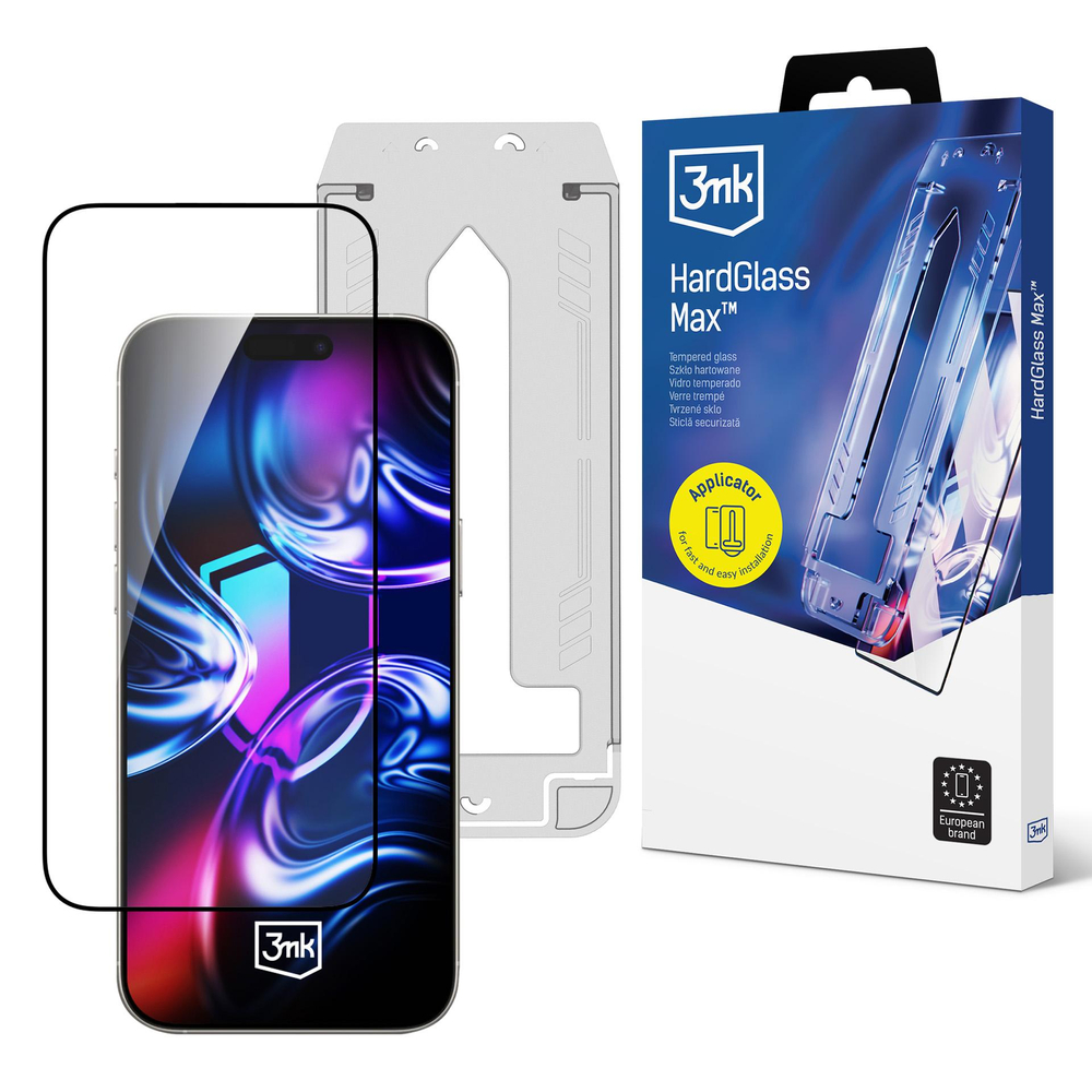 3mk Hardglass Max Tempered Glass for iPhone 16 Pro / 17eng