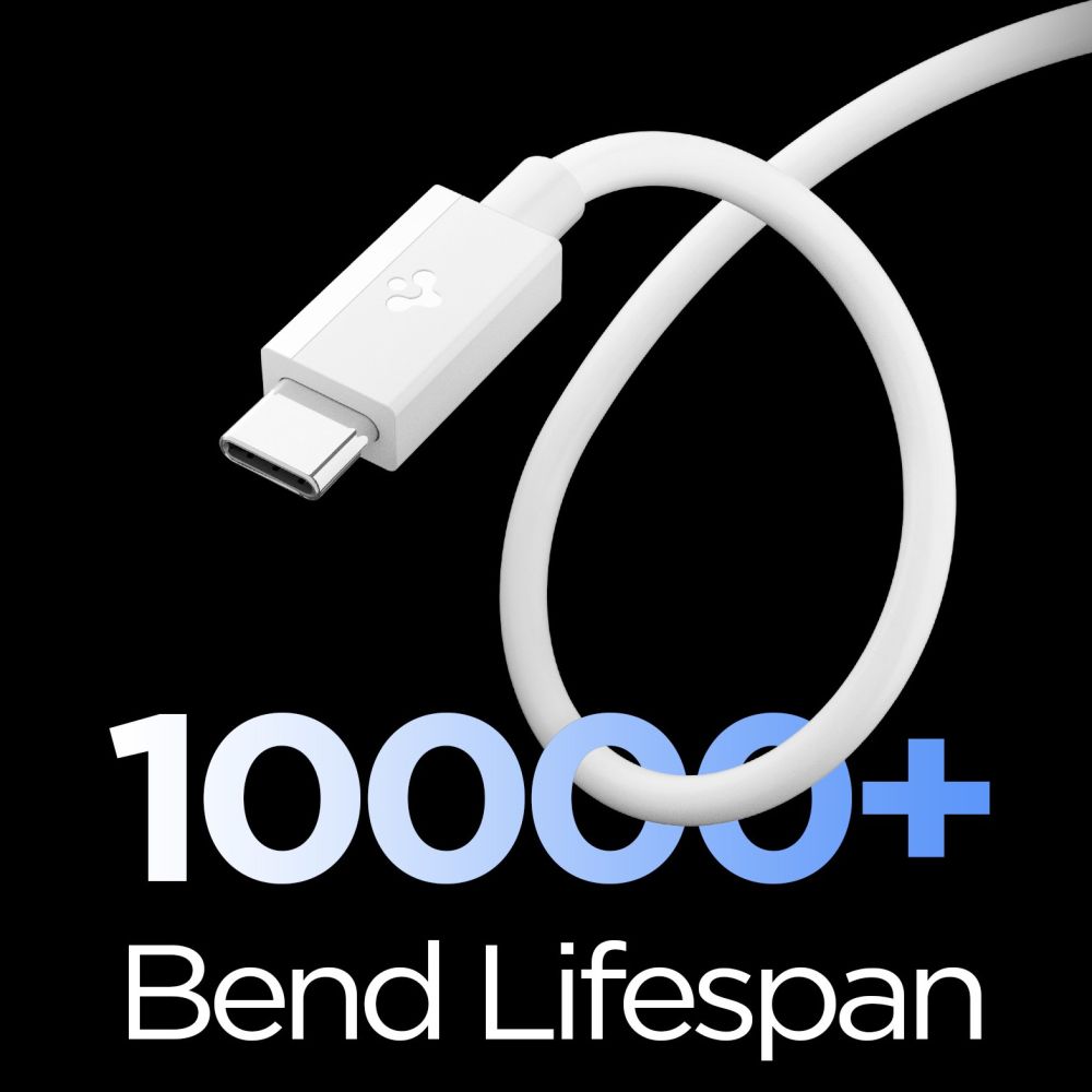 Spigen EB6010AC USB-A / USB-C 60W Cable 100 cm - Whiteeng