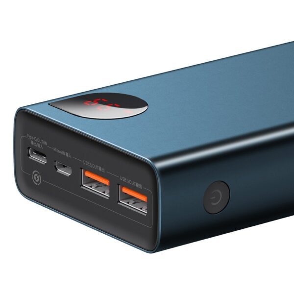 200615_5 Baseus Adaman power bank 2x USB / 1x USB Type C / 1x micro USB 20000mAh 65W Quick Charge 4.0 Power Delivery blue (PPIMDA-D03)eng