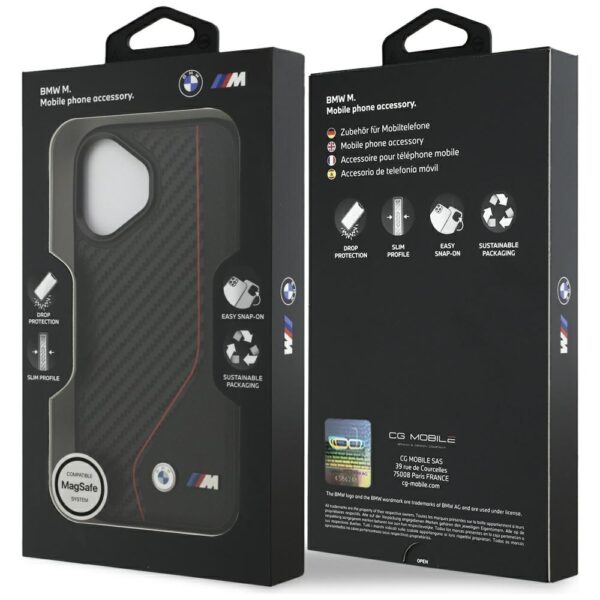 BMW M Carbon Line & Logo MagSafe Case for iPhone 17 - Redeng