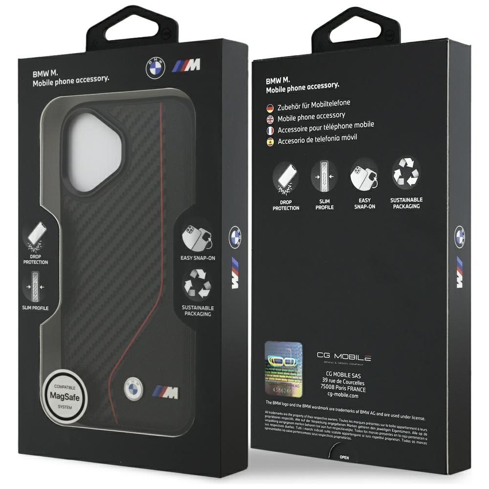 BMW M Carbon Line & Logo MagSafe Case for iPhone 17 - Redeng