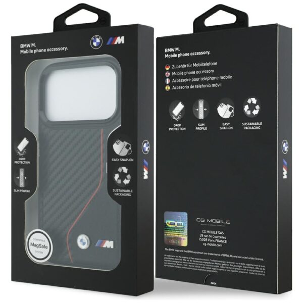 BMW M Carbon Line & Logo MagSafe Case for iPhone 17 Pro - Redeng