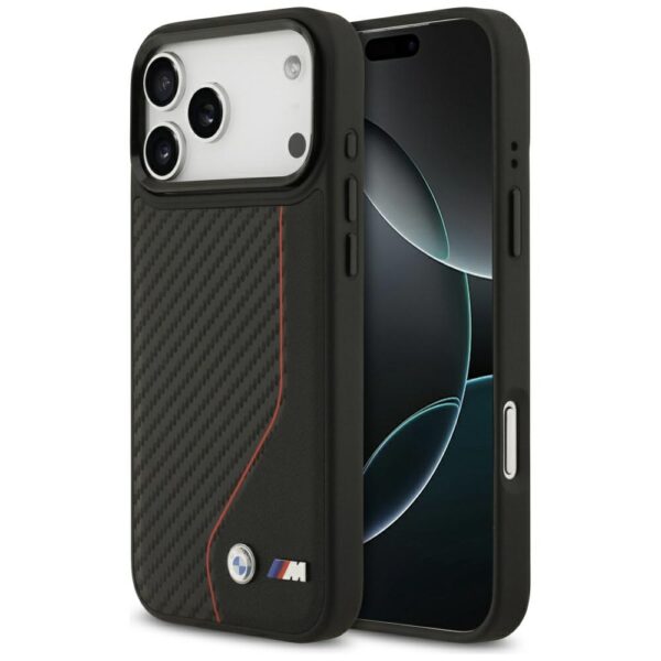 BMW M Carbon Line & Logo MagSafe Case for iPhone 17 Pro Max - Redeng