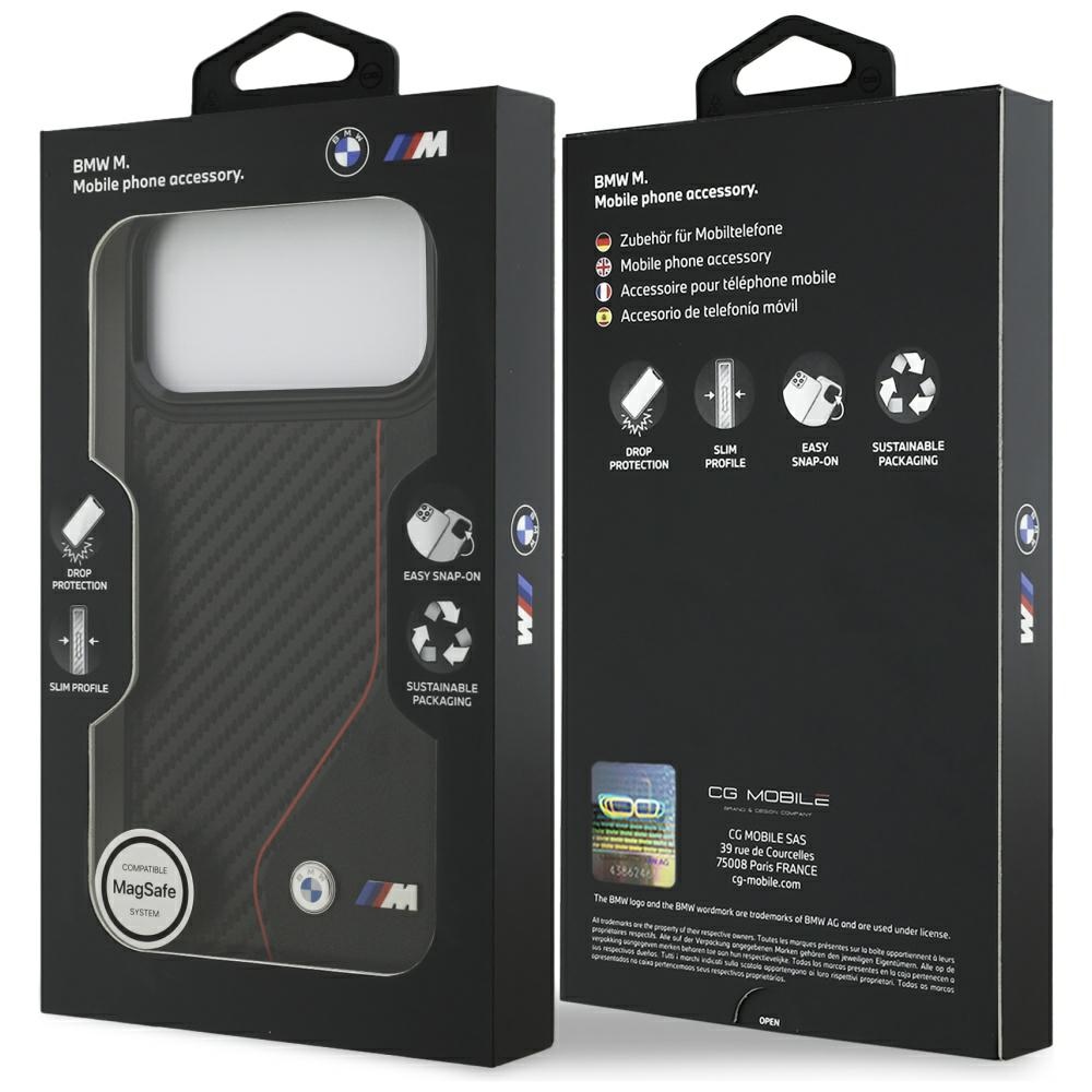 BMW M Carbon Line & Logo MagSafe Case for iPhone 17 Pro Max - Redeng