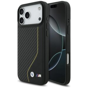 BMW M Carbon Line & Logo MagSafe Case for iPhone 17 Pro Max - Yelloweng