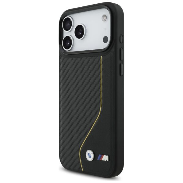 BMW M Carbon Line & Logo MagSafe Case for iPhone 17 Pro Max - Yelloweng