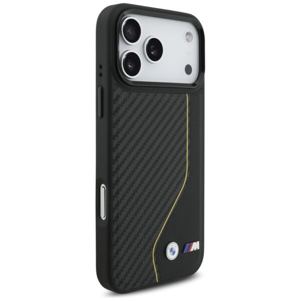 BMW M Carbon Line & Logo MagSafe Case for iPhone 17 Pro Max - Yelloweng
