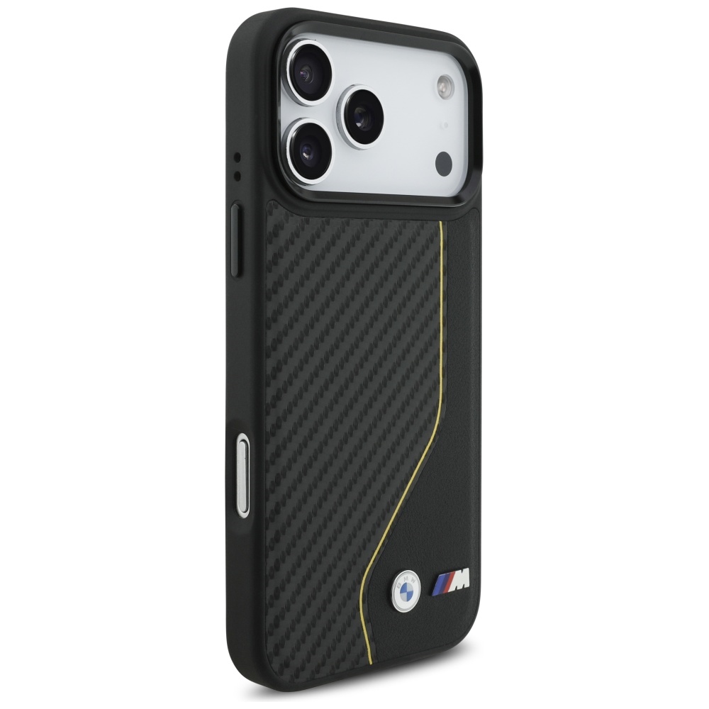 BMW M Carbon Line & Logo MagSafe Case for iPhone 17 Pro Max - Yelloweng