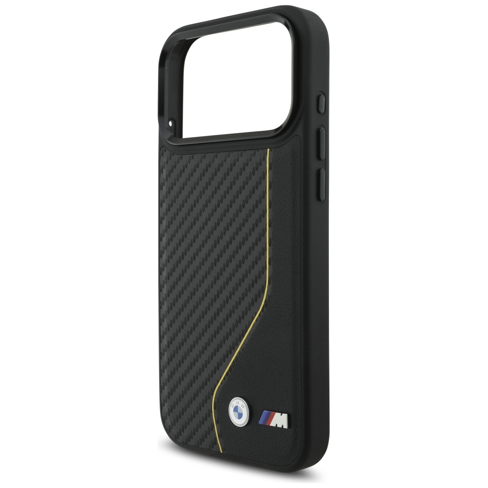 BMW M Carbon Line & Logo MagSafe Case for iPhone 17 Pro Max - Yelloweng