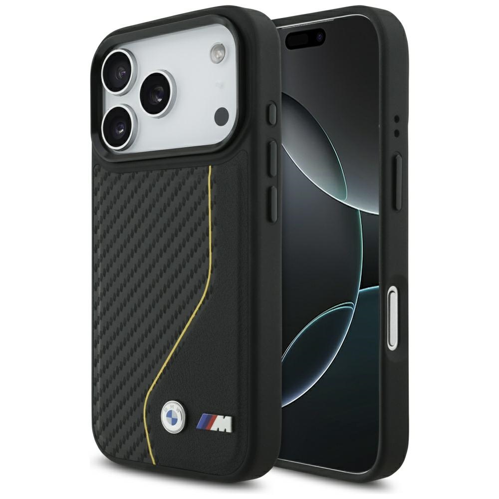 BMW M Carbon Line & Logo MagSafe Case for iPhone 17 Pro - Yelloweng