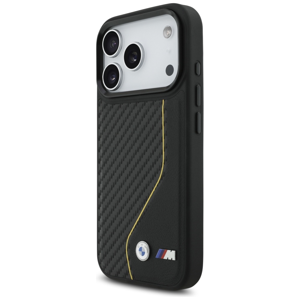 BMW M Carbon Line & Logo MagSafe Case for iPhone 17 Pro - Yelloweng