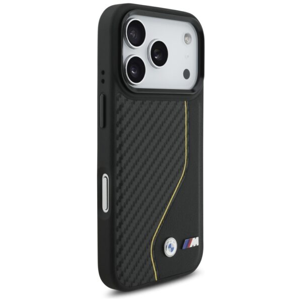 BMW M Carbon Line & Logo MagSafe Case for iPhone 17 Pro - Yelloweng