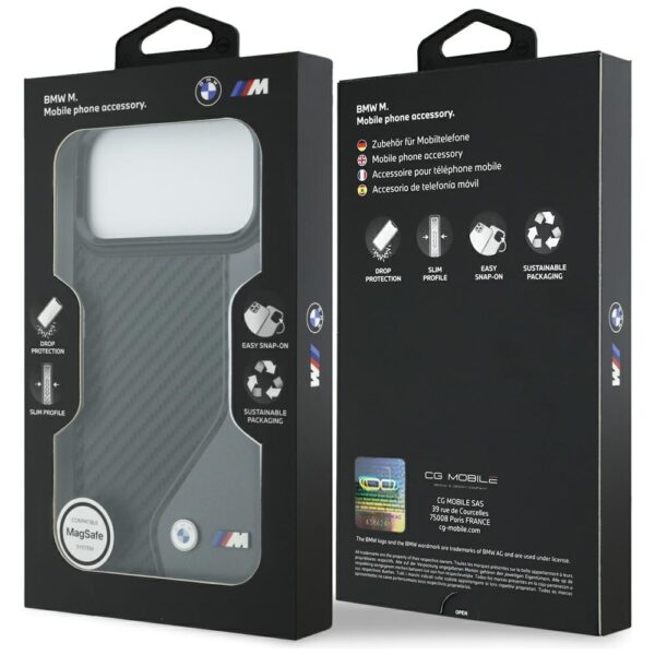 BMW M Carbon Logo MagSafe case for iPhone 17 Pro Max - graphiteeng