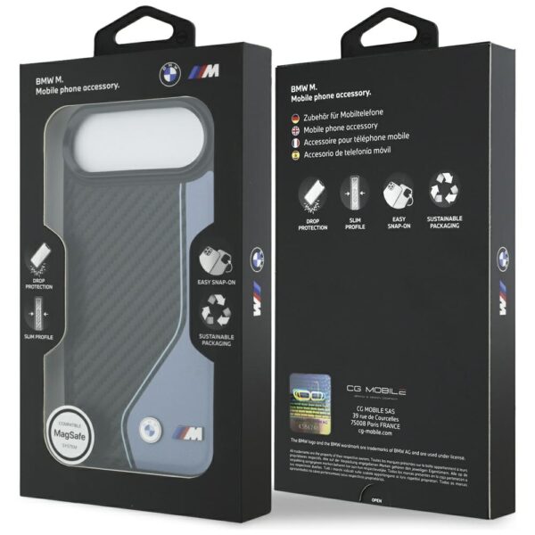 BMW M Carbon Logo MagSafe iPhone Air Case - Blueeng