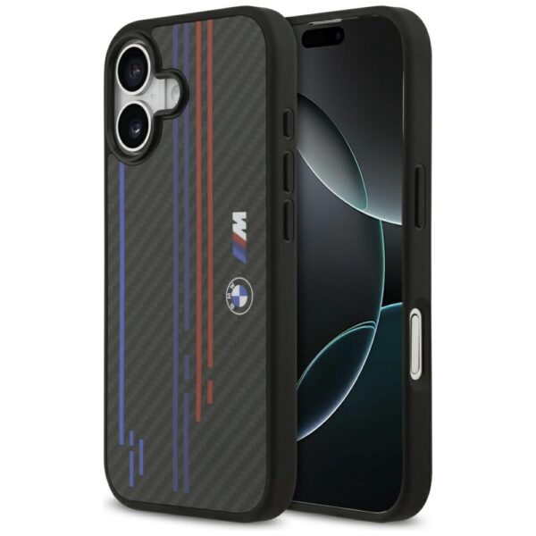 BMW M Kevlar Lines & Logo MagSafe Case for iPhone 17 - Blackeng
