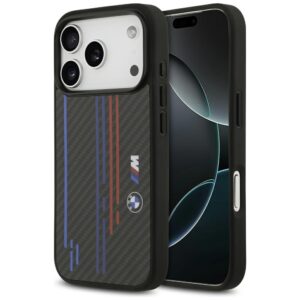 BMW M Kevlar Lines & Logo MagSafe Case for iPhone 17 Pro - Blackeng
