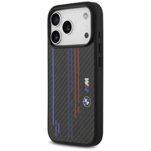 BMW M Kevlar Lines & Logo MagSafe Case for iPhone 17 Pro - Blackeng