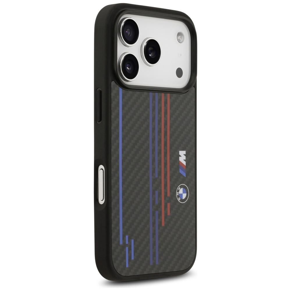 BMW M Kevlar Lines & Logo MagSafe Case for iPhone 17 Pro - Blackeng