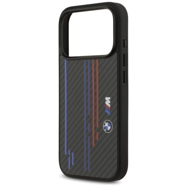 BMW M Kevlar Lines & Logo MagSafe Case for iPhone 17 Pro - Blackeng