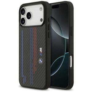 BMW M Kevlar Lines & Logo MagSafe Case for iPhone 17 Pro Max - Blackeng