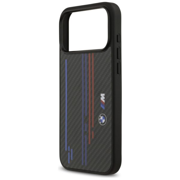 BMW M Kevlar Lines & Logo MagSafe Case for iPhone 17 Pro Max - Blackeng
