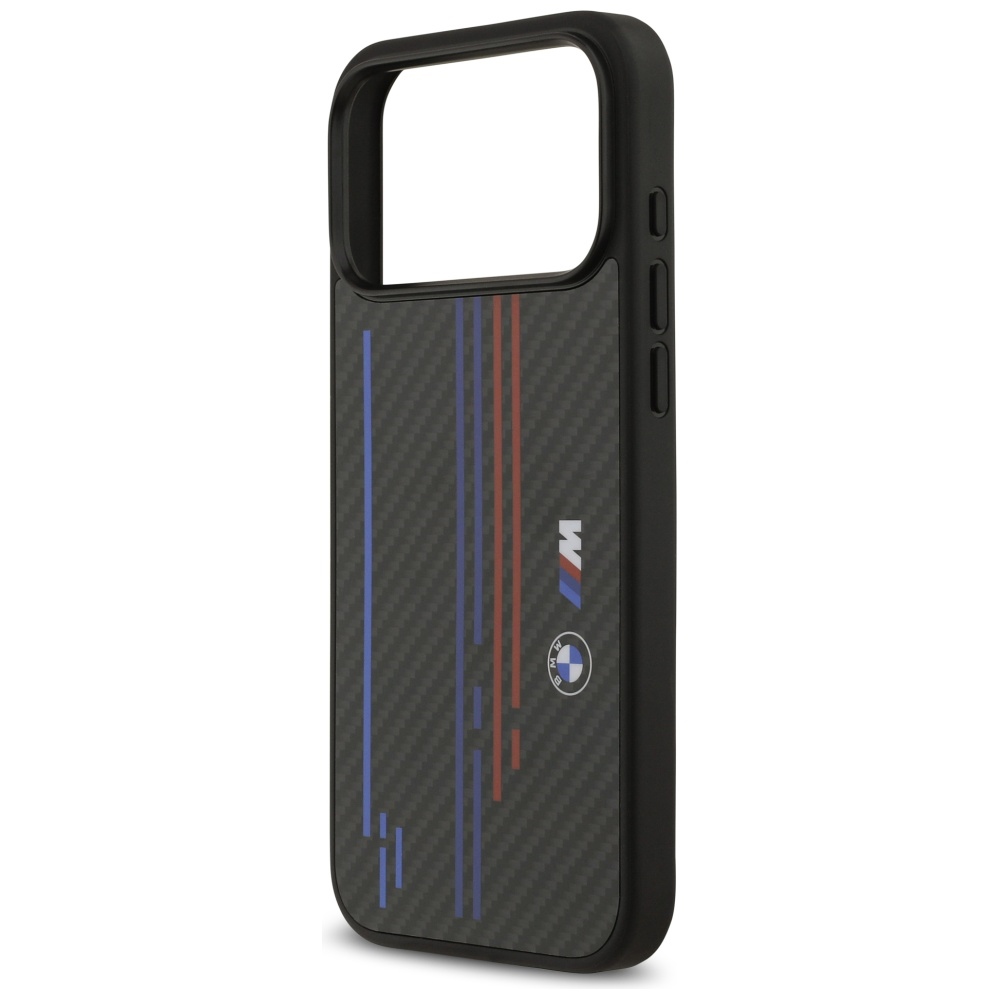 BMW M Kevlar Lines & Logo MagSafe Case for iPhone 17 Pro Max - Blackeng