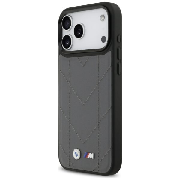 BMW M Quilted Logo MagSafe case for iPhone 17 Pro Max - graphiteeng