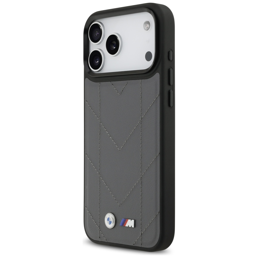 BMW M Quilted Logo MagSafe case for iPhone 17 Pro Max - graphiteeng