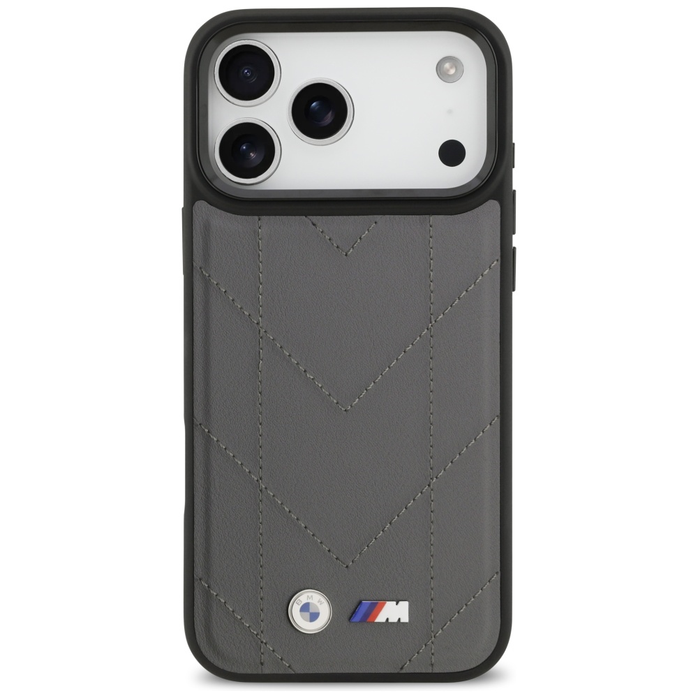 BMW M Quilted Logo MagSafe case for iPhone 17 Pro Max - graphiteeng