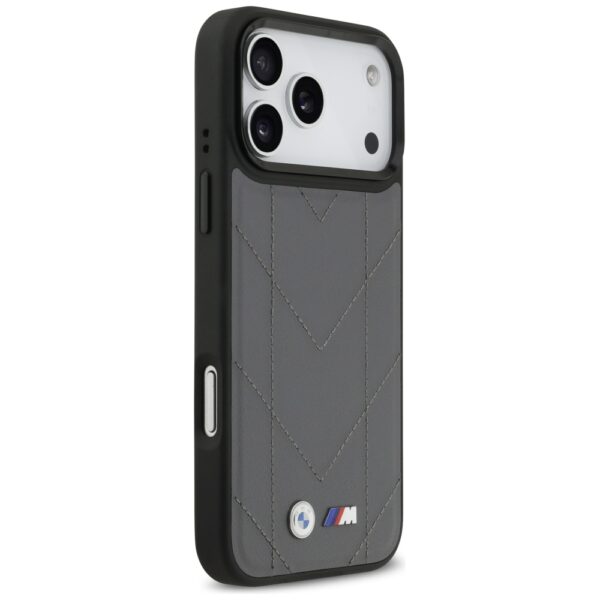 BMW M Quilted Logo MagSafe case for iPhone 17 Pro Max - graphiteeng