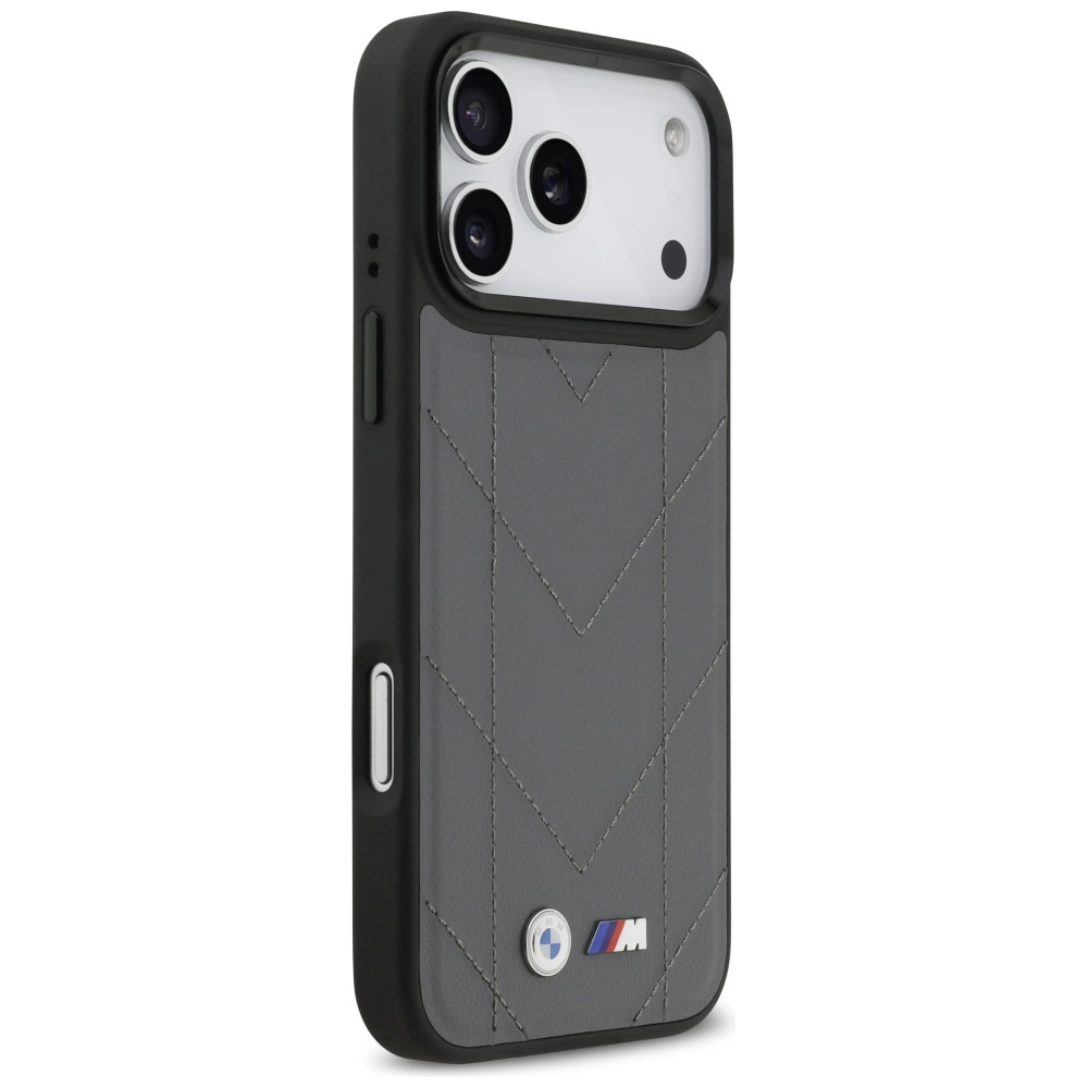 BMW M Quilted Logo MagSafe case for iPhone 17 Pro Max - graphiteeng