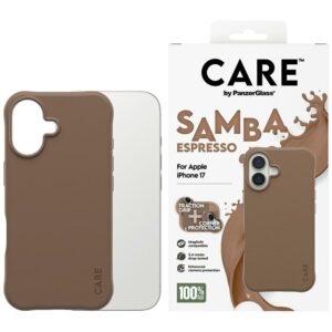 CARE by PanzerGlass Fashionable Samba MagSafe Case for iPhone 17 - Browneng