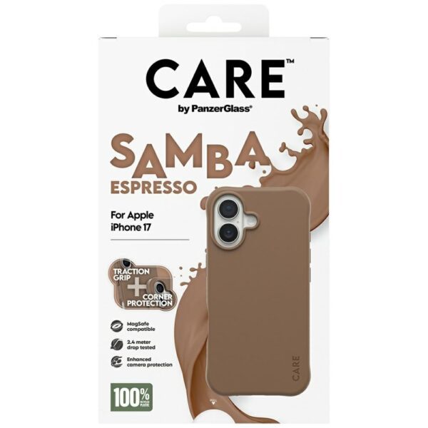 CARE by PanzerGlass Fashionable Samba MagSafe Case for iPhone 17 - Browneng