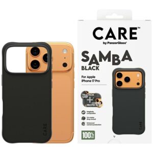 CARE by PanzerGlass Fashionable Samba MagSafe Case for iPhone 17 Pro - Blackeng